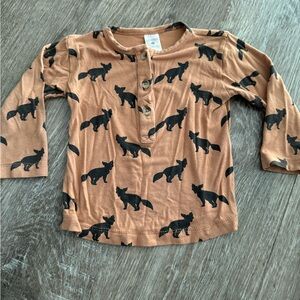 Kate Quinn long sleeve fox Henley